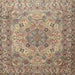 Square Traditional Reddish Brown Persian Rug, tr3485