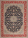 Traditional Light French Beige Brown Medallion Rug, tr3486