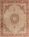 Traditional Chestnut Red Medallion Rug, tr3487