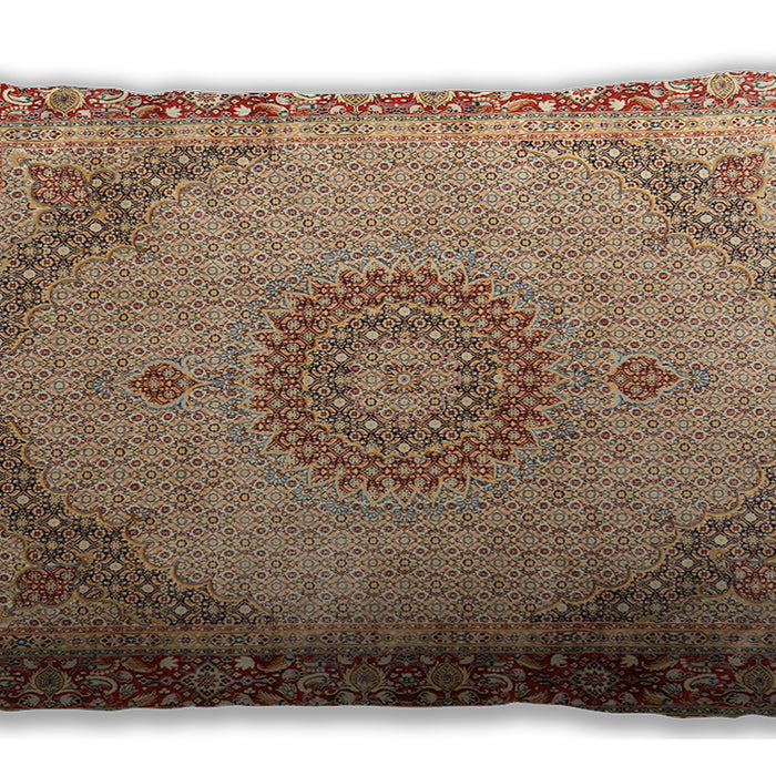 Traditional Classic Rectangular Chestnut Red Lumbar Throw Pillow, 13 inch by 19 inch, lbtr3487