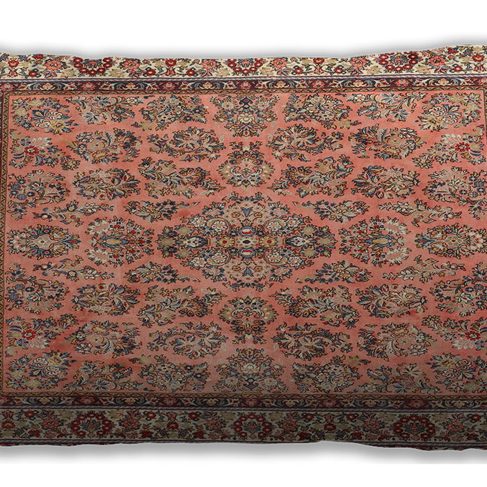 Traditional Classic Rectangular Brown Red Lumbar Throw Pillow, 13 inch by 19 inch, lbtr3488