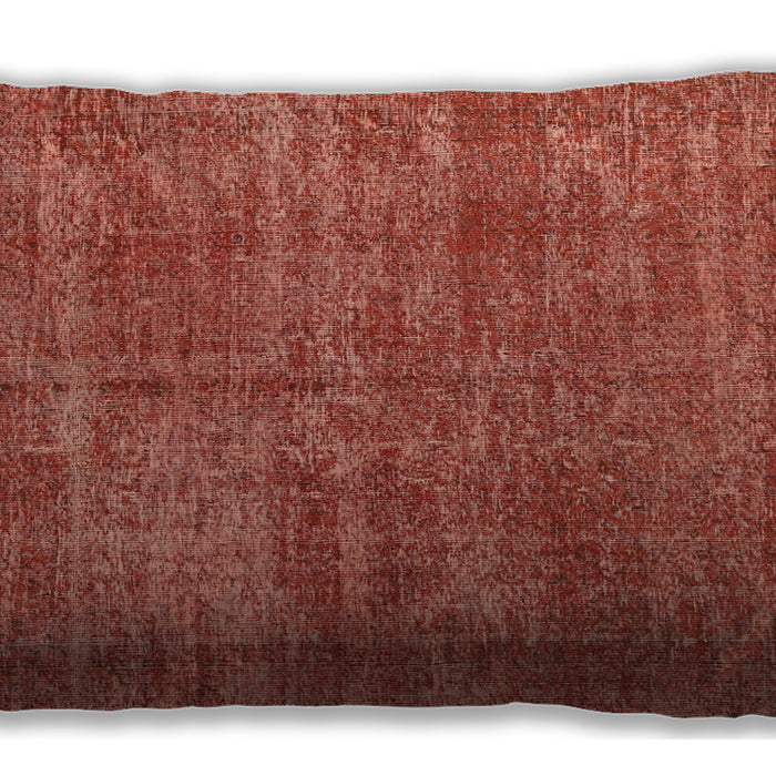 Traditional Classic Rectangular Neon Red Lumbar Throw Pillow, 13 inch by 19 inch, lbtr3489