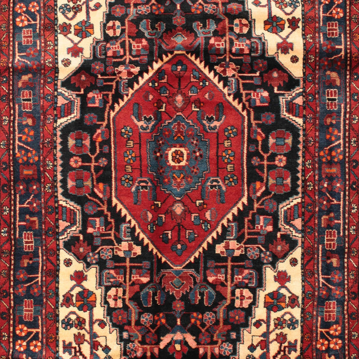 Machine Washable Traditional Dark Gold Brown Rug, wshtr348