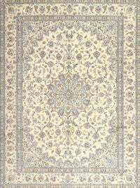 Machine Washable Traditional Vanilla Gold Rug, wshtr3490