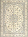 Traditional Vanilla Gold Medallion Rug, tr3490