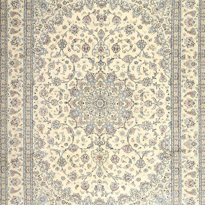 Traditional Vanilla Gold Medallion Rug, tr3490