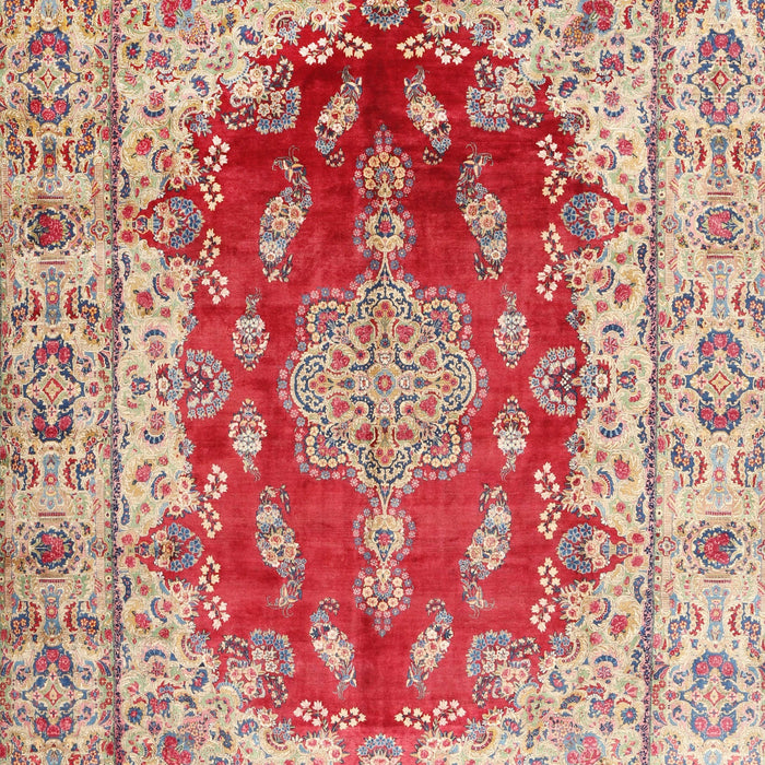 Machine Washable Traditional Cherry Red Rug, wshtr3494