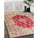 Machine Washable Traditional Cherry Red Rug in a Family Room, wshtr3494