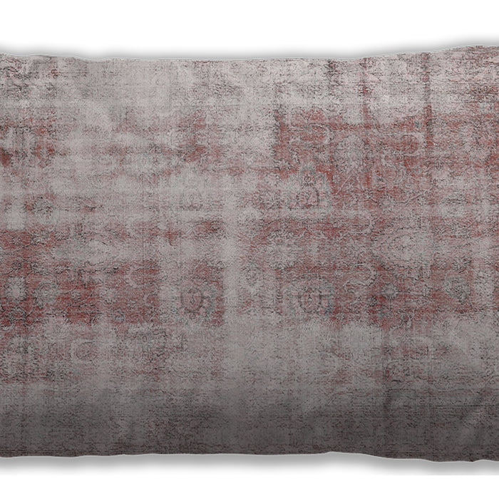 Traditional Classic Rectangular Rose Gold Pink Lumbar Throw Pillow, 13 inch by 19 inch, lbtr3496