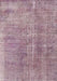 Machine Washable Traditional Mauve Taupe Purple Rug, wshtr3497