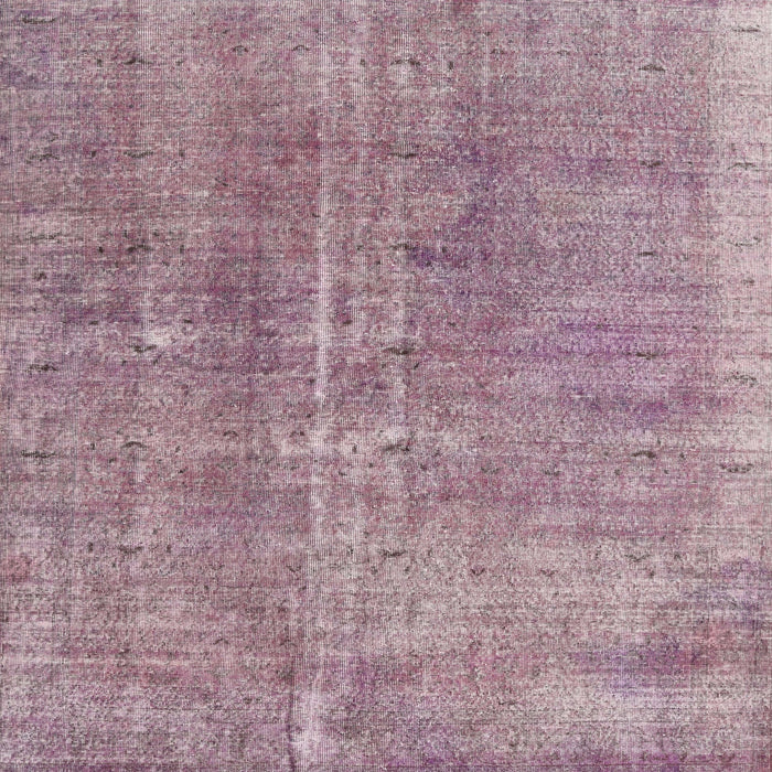 Round Machine Washable Traditional Mauve Taupe Purple Rug, wshtr3497