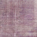 Square Traditional Mauve Taupe Purple Persian Rug, tr3497