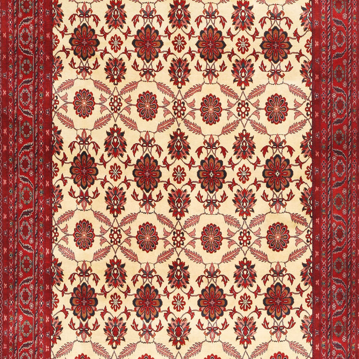 Machine Washable Traditional Sandy Brown Rug, wshtr3499