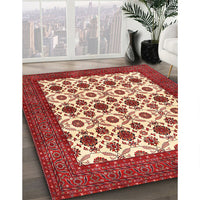 Traditional Sandy Brown Persian Rug, tr3499