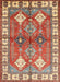 Traditional Brownish Green Geometric Rug, tr349