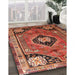 Machine Washable Traditional Tomato Red Rug in a Family Room, wshtr34