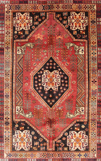 Machine Washable Traditional Tomato Red Rug, wshtr34