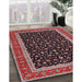 Traditional Deep Red Persian Rug in Family Room, tr3502