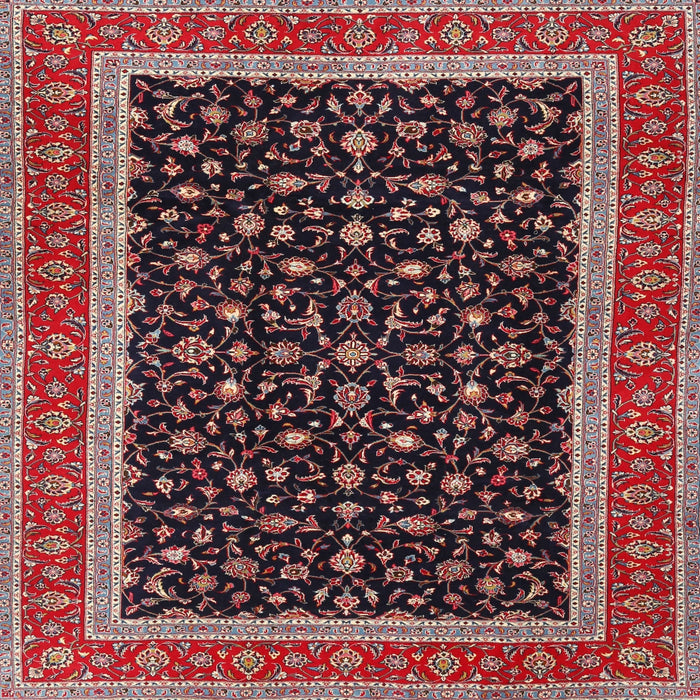 Square Traditional Deep Red Persian Rug, tr3502