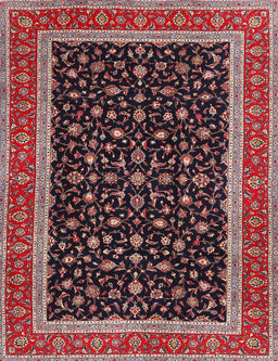 Machine Washable Traditional Deep Red Rug, wshtr3502