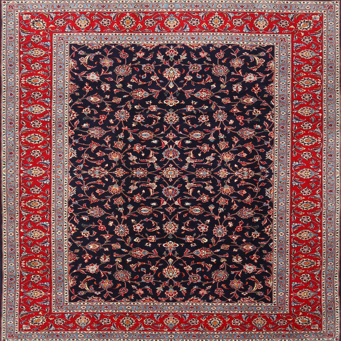 Square Traditional Deep Red Persian Rug, tr3505