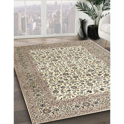 Traditional Brown Persian Rug in Family Room, tr3506