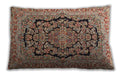 Traditional Classic Rectangular Dark Sienna Brown Lumbar Throw Pillow, 13 inch by 19 inch, lbtr3508