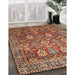 Machine Washable Traditional Tomato Red Rug in a Family Room, wshtr350