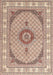 Machine Washable Traditional Deep Peach Orange Rug, wshtr3511