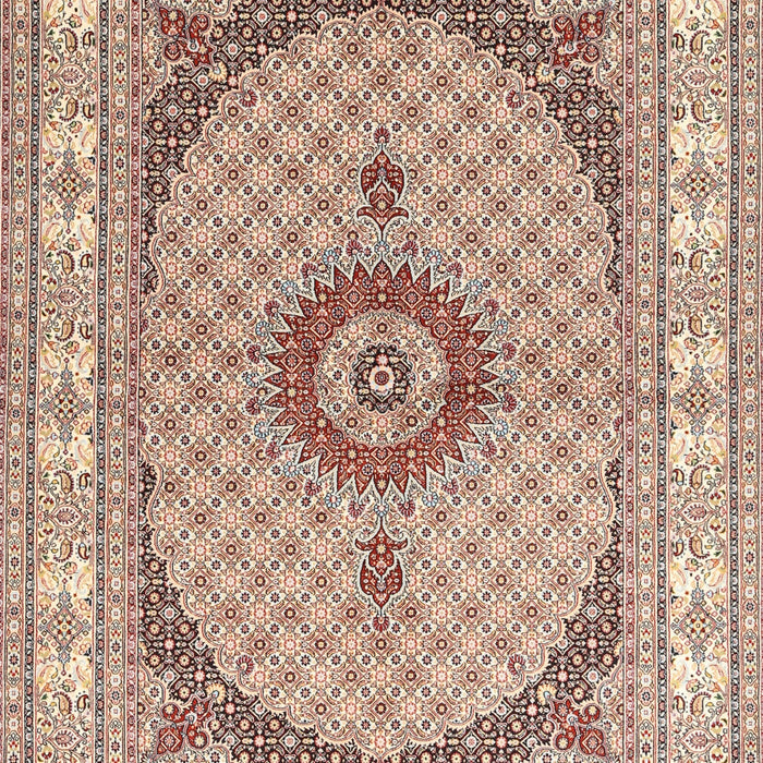 Traditional Deep Peach Orange Medallion Rug, tr3511