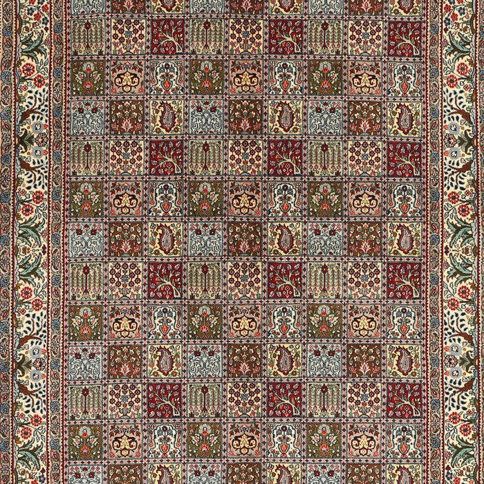 Traditional Light French Beige Brown Persian Rug, tr3512