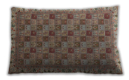 Traditional Classic Rectangular Light French Beige Brown Lumbar Throw Pillow, 13 inch by 19 inch, lbtr3512