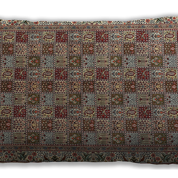 Traditional Classic Rectangular Light French Beige Brown Lumbar Throw Pillow, 13 inch by 19 inch, lbtr3512