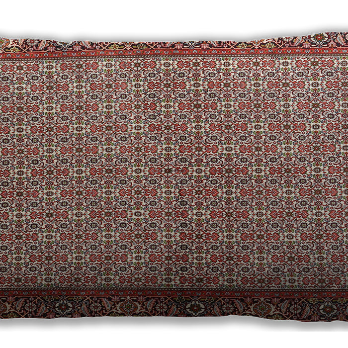 Traditional Classic Rectangular Tan Brown Lumbar Throw Pillow, 13 inch by 19 inch, lbtr3513