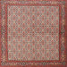 Square Traditional Tan Brown Persian Rug, tr3513