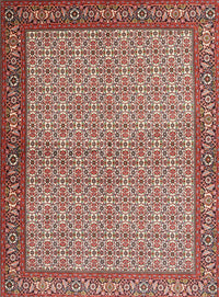 Machine Washable Traditional Tan Brown Rug, wshtr3513