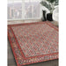 Traditional Tan Brown Persian Rug in Family Room, tr3513