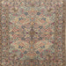 Square Traditional Reddish Brown Animal Rug, tr3514