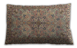 Traditional Classic Rectangular Sepia Brown Lumbar Throw Pillow, 13 inch by 19 inch, lbtr3514