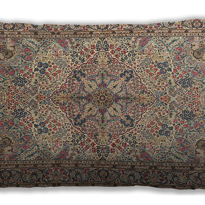 Traditional Classic Rectangular Sepia Brown Lumbar Throw Pillow, 13 inch by 19 inch, lbtr3514