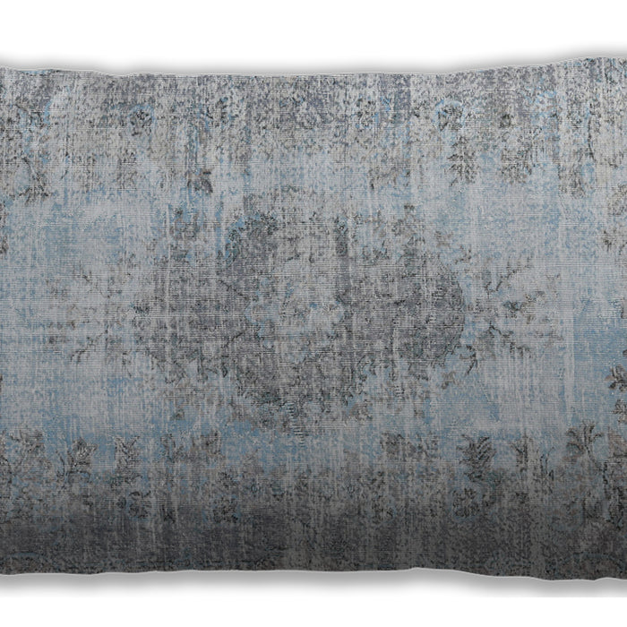 Traditional Classic Rectangular Light Gray Lumbar Throw Pillow, 13 inch by 19 inch, lbtr3516