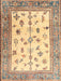 Traditional Dark Gold Brown Persian Rug, tr3517