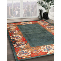 Traditional Dark Sienna Brown Persian Rug, tr3518