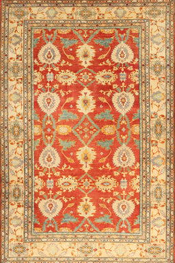 Machine Washable Traditional Chrome Gold Yellow Rug, wshtr3519