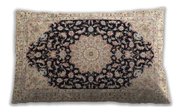 Traditional Classic Rectangular Brown Lumbar Throw Pillow, 13 inch by 19 inch, lbtr3520