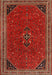 Machine Washable Traditional Sienna Brown Rug, wshtr3521