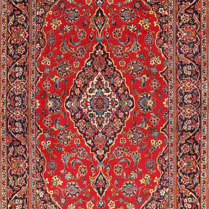 Machine Washable Traditional Orange Salmon Pink Rug, wshtr3522