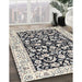 Machine Washable Traditional Gray Rug in a Family Room, wshtr3526
