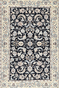 Machine Washable Traditional Gray Rug, wshtr3526