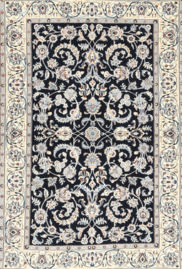 Machine Washable Traditional Gray Rug, wshtr3526